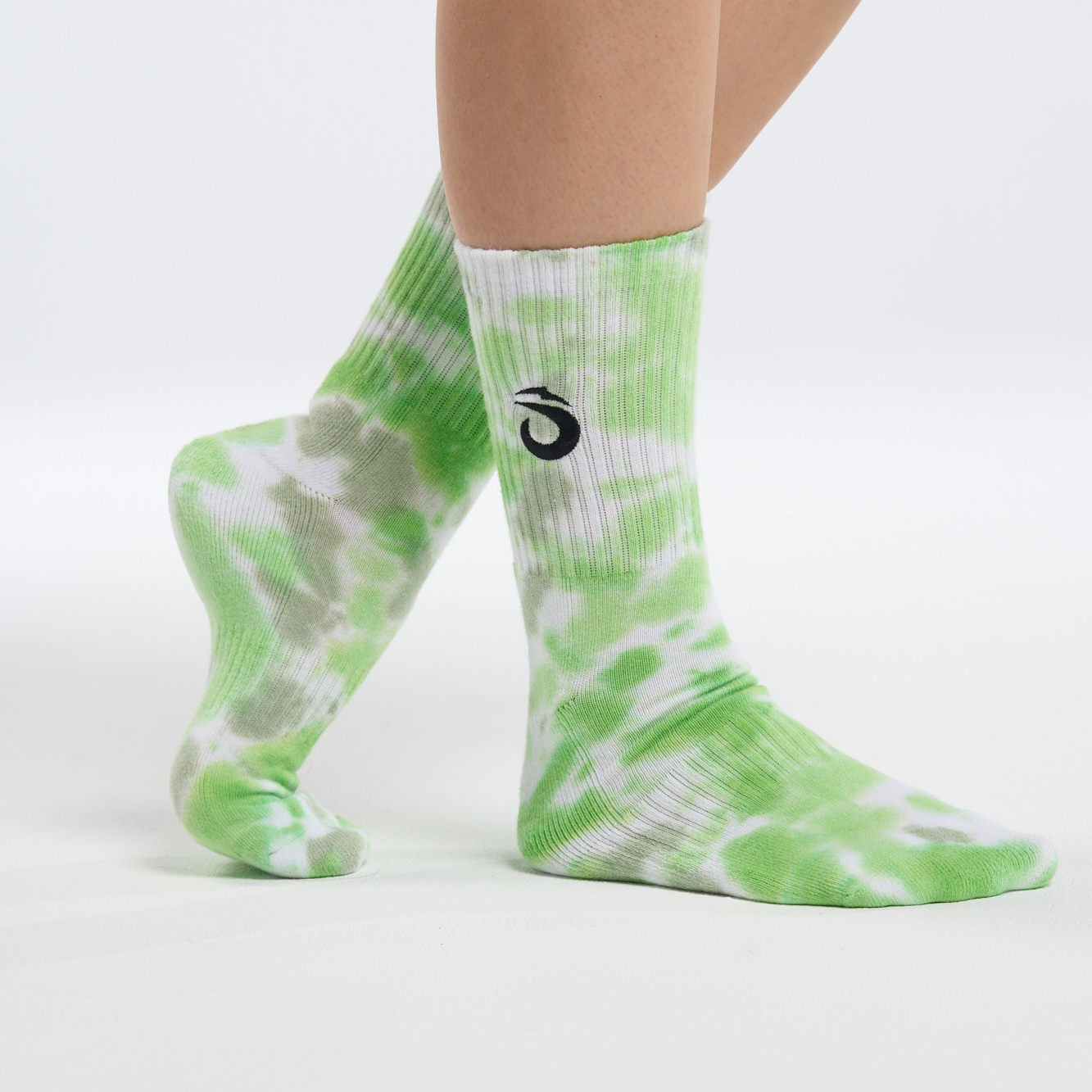 LOK Socks Tye Dye Green/White